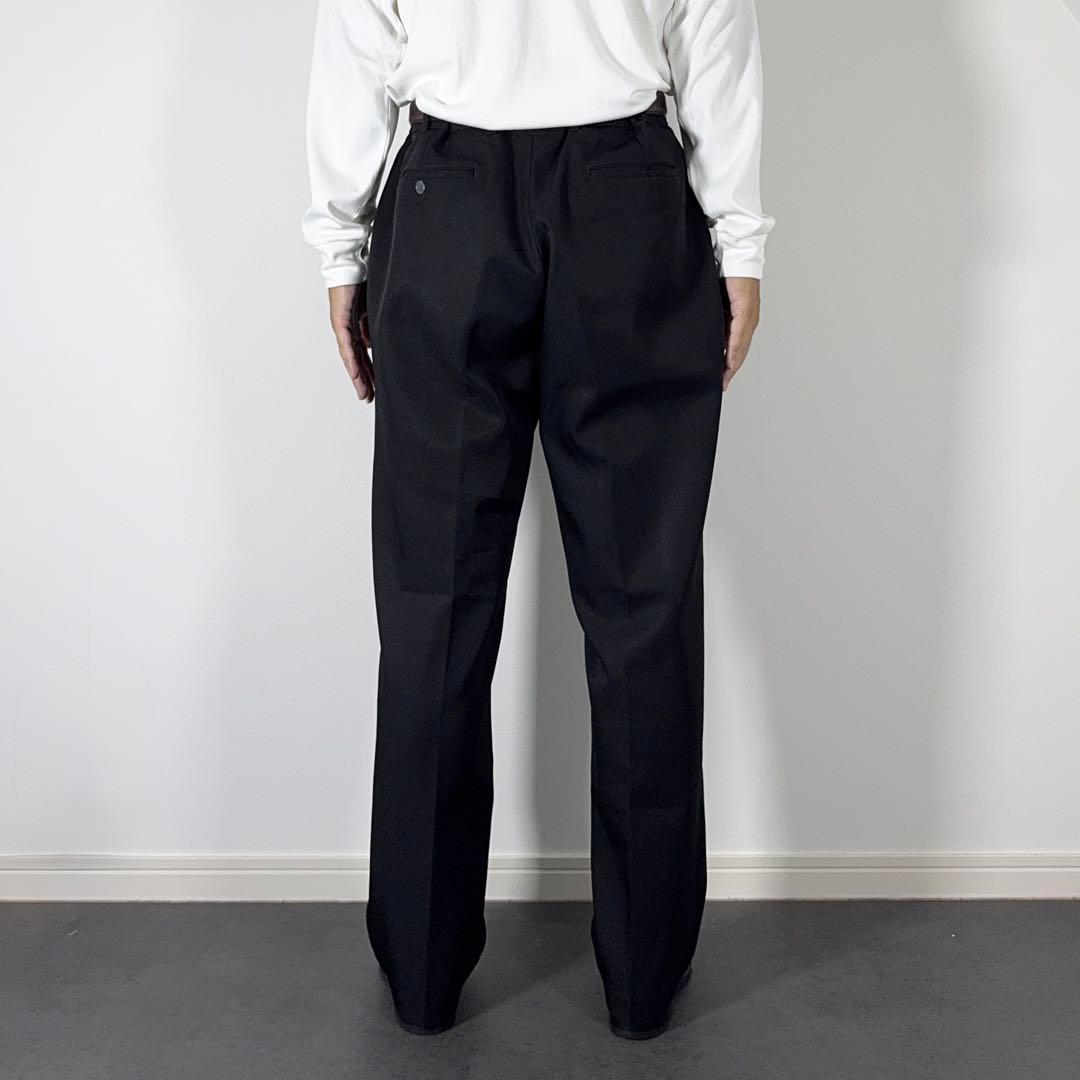 90s USA製Levi's アクションスラックス ブラック黒W38L30 古着