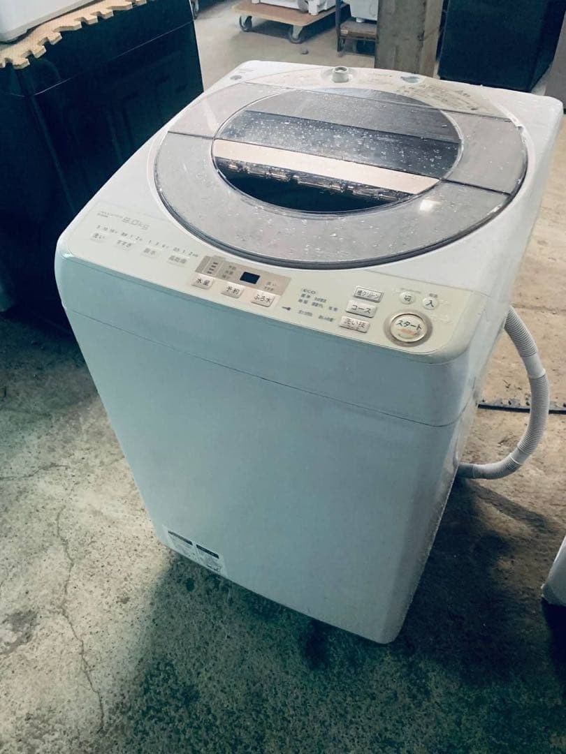 ♦SHARP 全自動電気洗濯機【2016年製】ES-GV9A-N