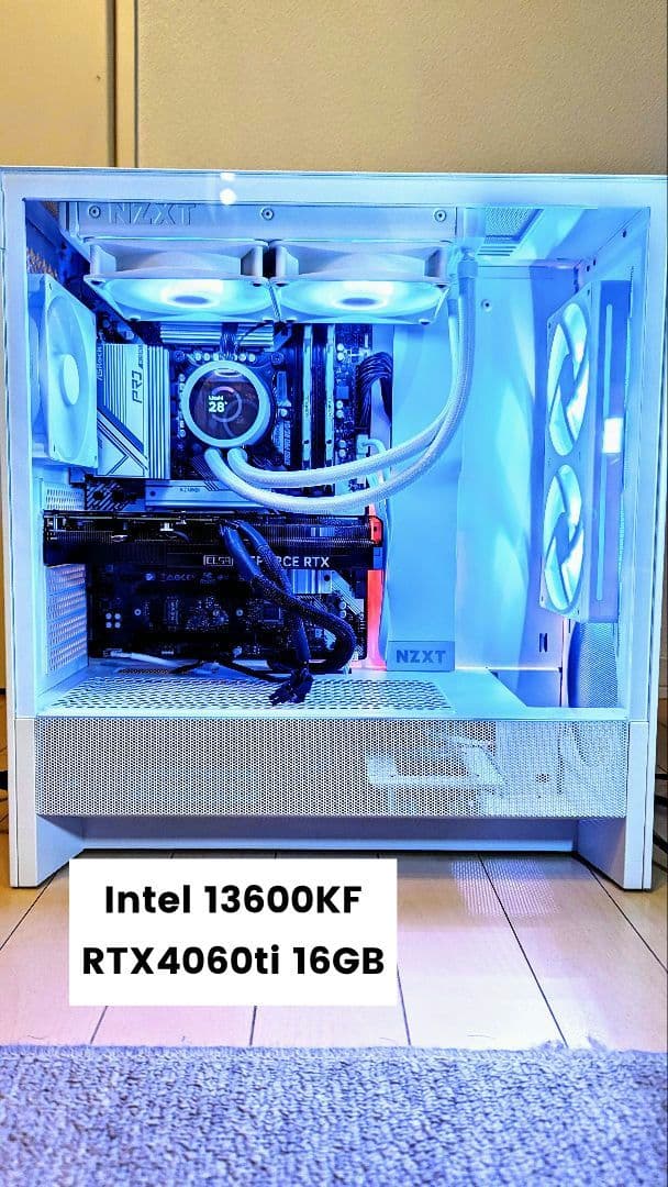 ゲーミングPC 13600KF RTX4060Ti 16GB版 NZXT