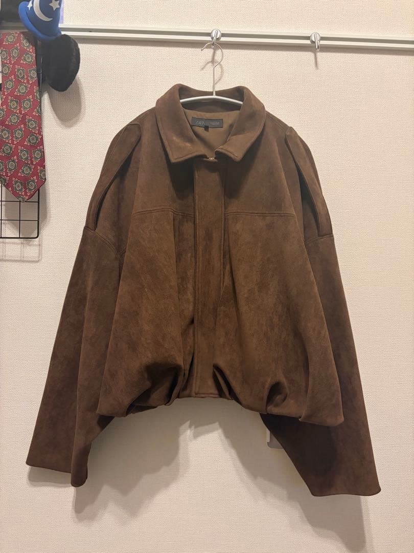 ZARA スエード調 ボンバージャケット