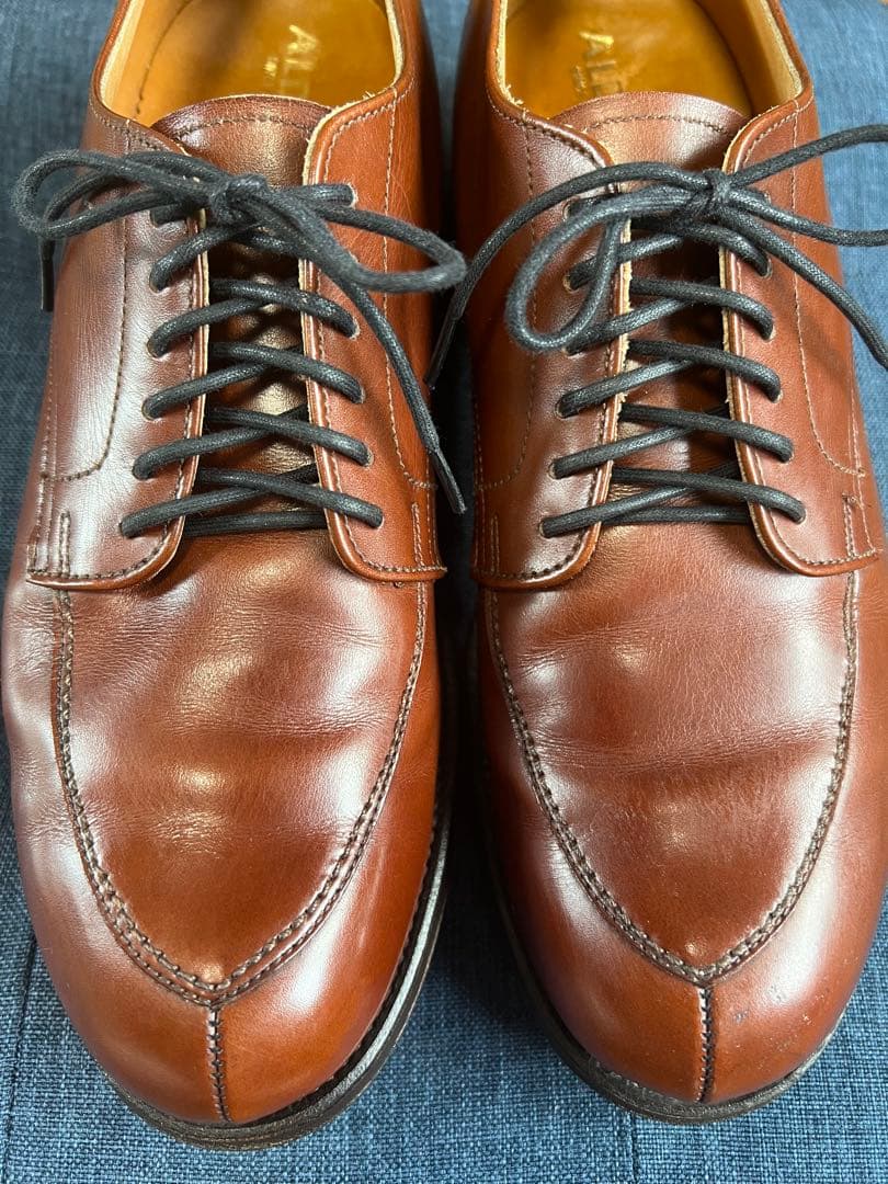 イェテイ】ALDEN ブラウン　vチップ24.5センチ　カーフ