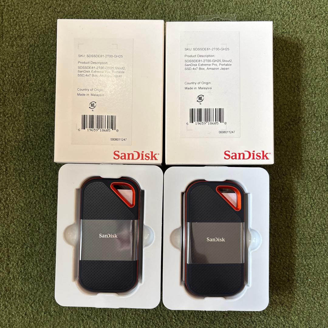 外付けハードディスク・ドライブ SanDisk Extreme Pro Portable SSD 4TB