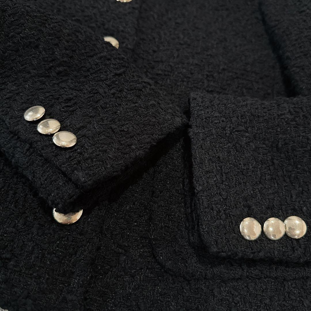 MAXMARA STUDIO マックスマーラ ブラック　ツイード　ジャケット