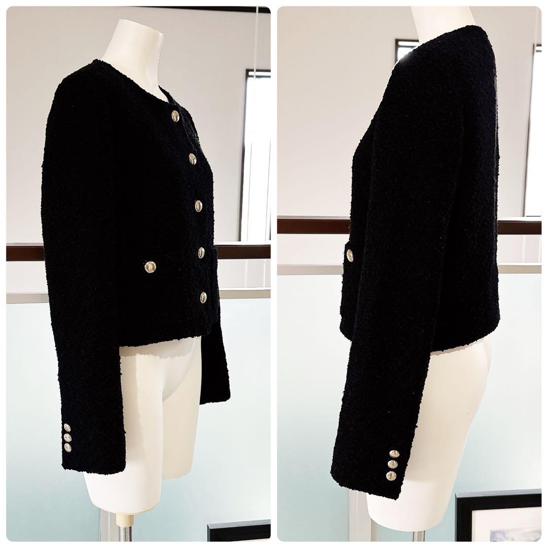 MAXMARA STUDIO マックスマーラ ブラック　ツイード　ジャケット