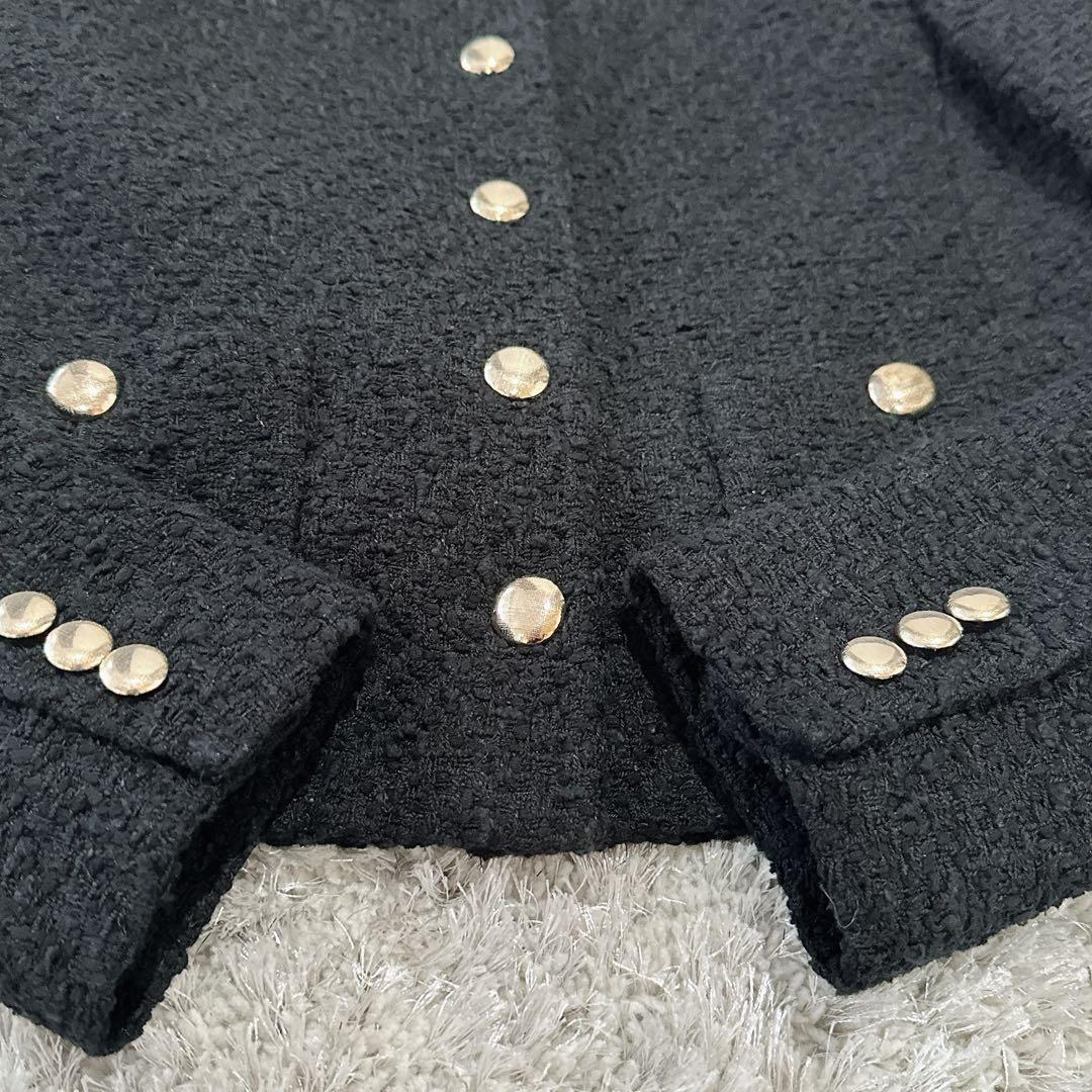 MAXMARA STUDIO マックスマーラ ブラック　ツイード　ジャケット