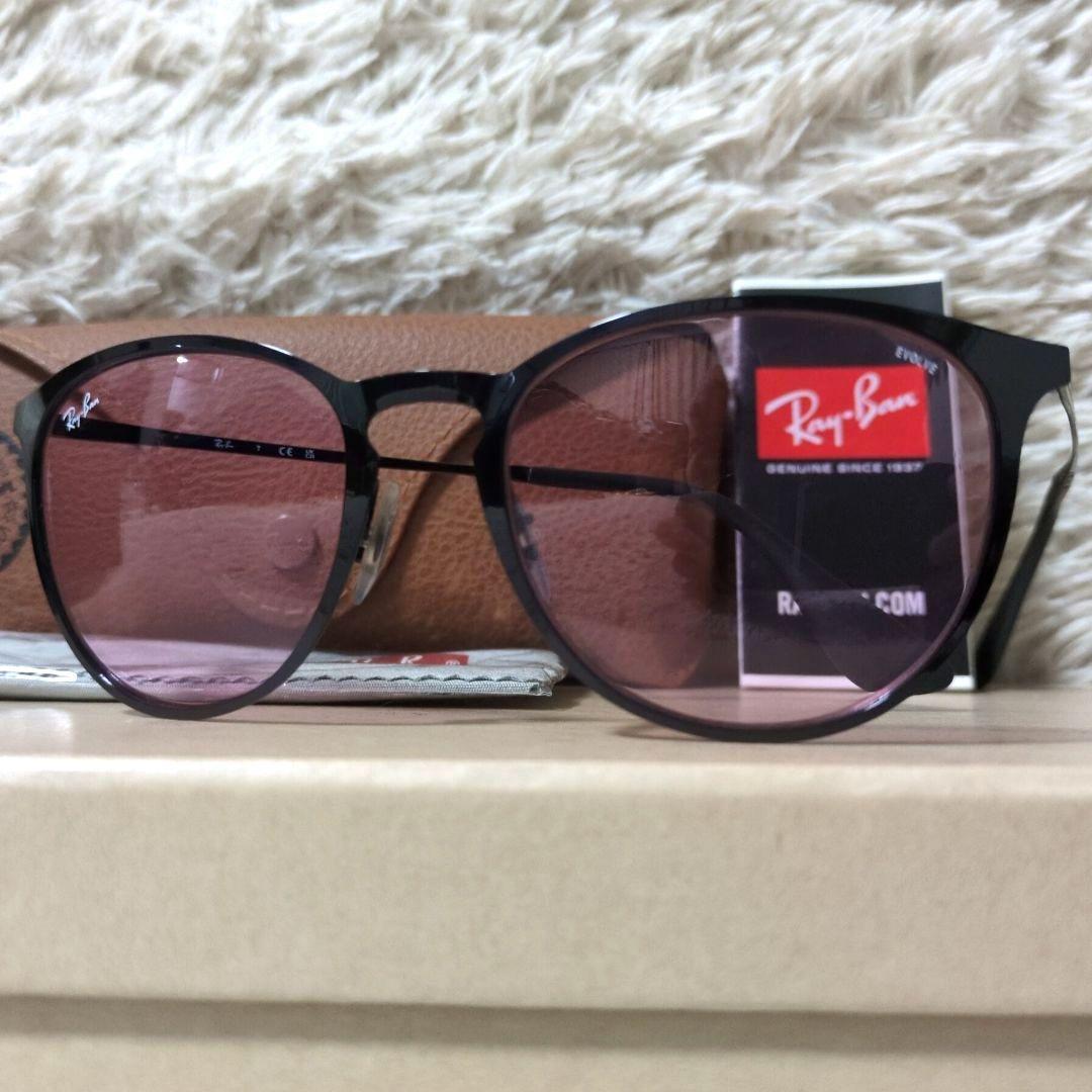 美品 付属品完備 レイバン RB3539 002/Q3 調光レンズ 黒