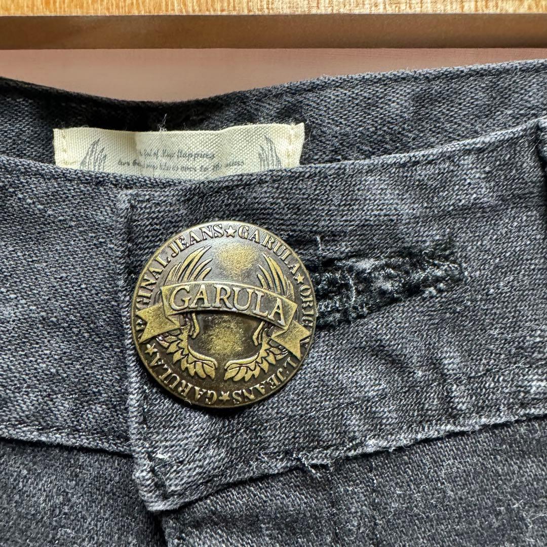 GARULA 黒 ショートパンツ スタッズ付きポケット 平成ギャル ダメージ