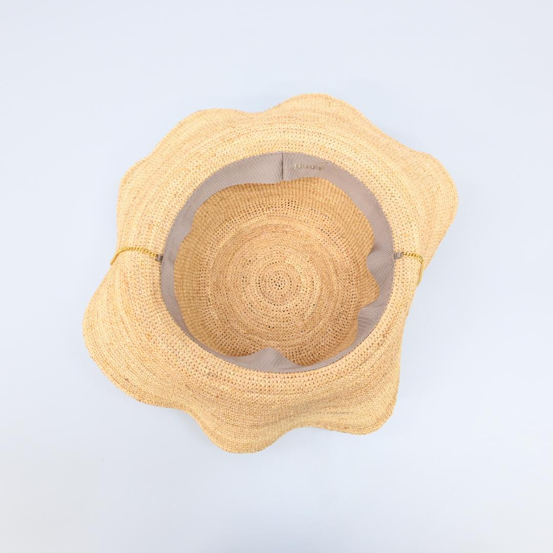 ■ 46252★Sacai サカイ Straw Capeline 帽子 ハット