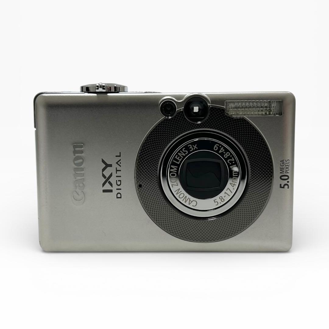 極美品 Canon キヤノン IXY DIGITAL 55 シルバー デジカメ