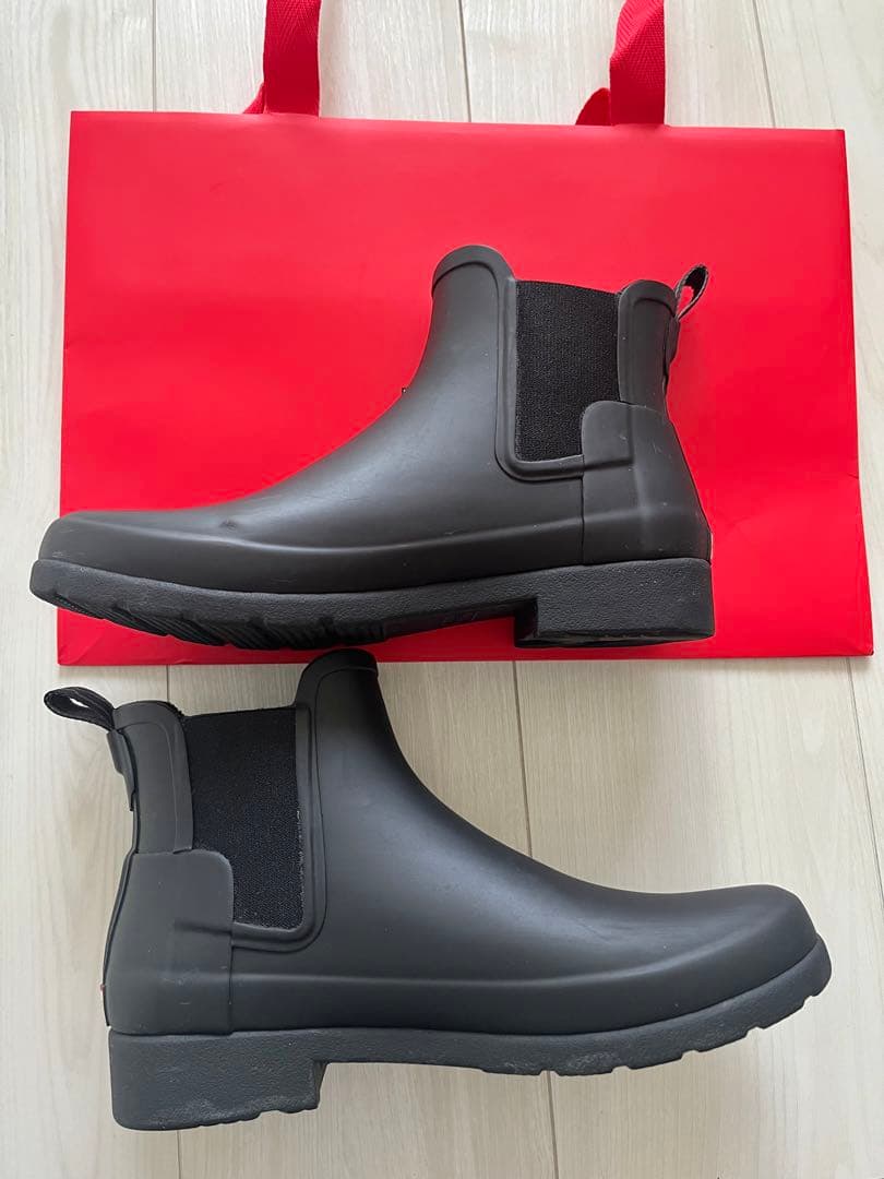 二回使用のみ　Hunter レインシューズ