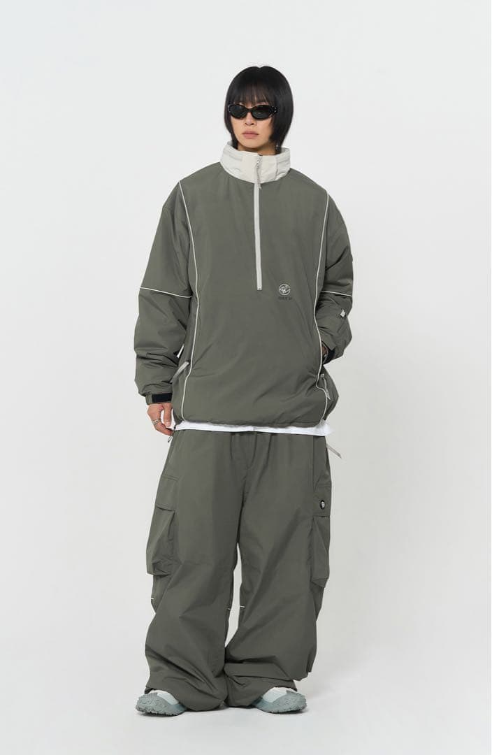 ［タグ付き］GAFH スノボウェア 上下セットSサイズ　カーキ