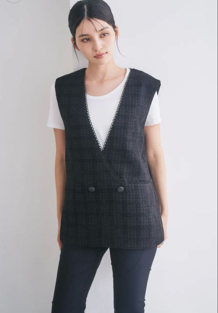 美品⭐︎connse ツイードベスト