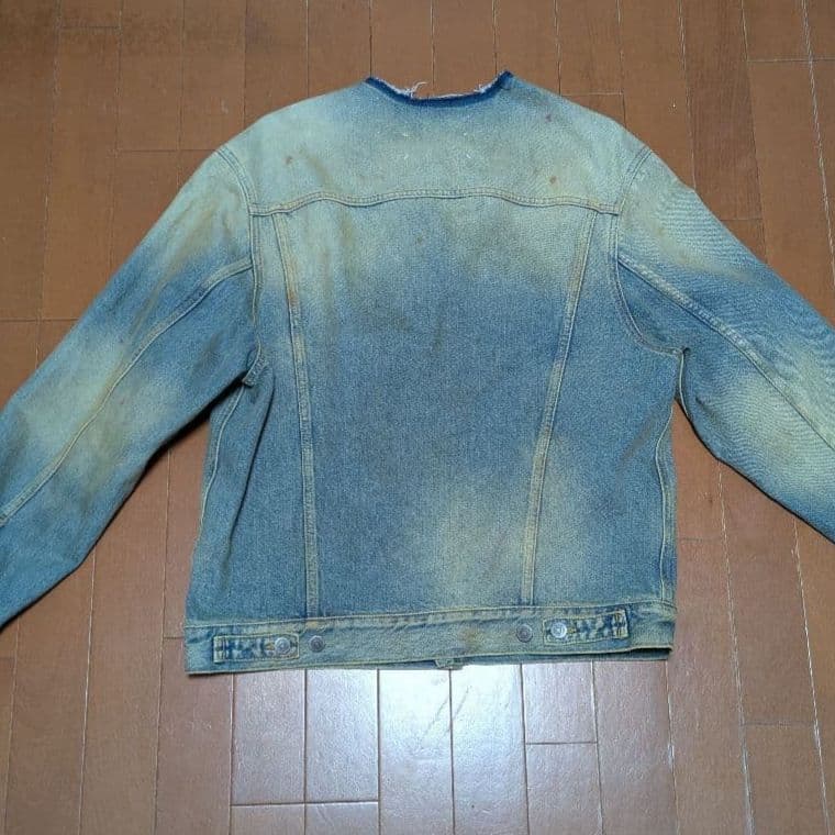 22ss マルジェラ デニムノーカラージャケット 50