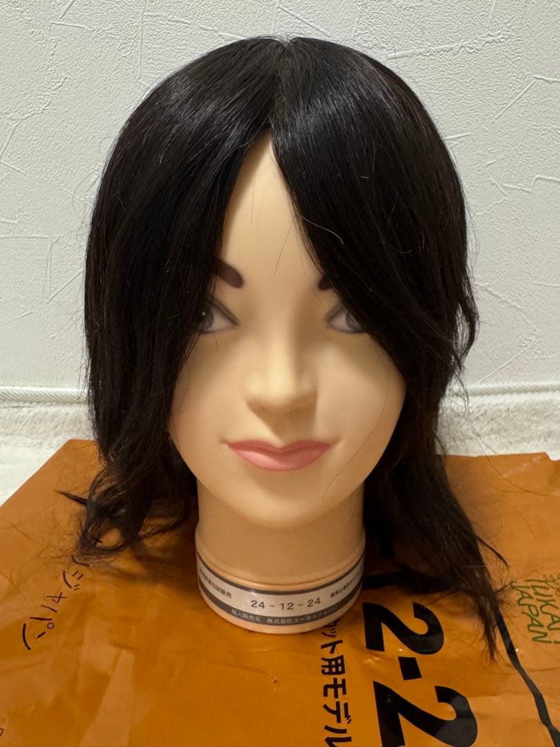 【えり】美容師技術試験用ウィッグ 24-12-24 9体 カットコーム