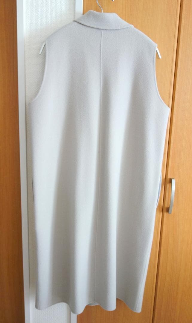 SOÉJU ウールライクロングジレ ベージュ