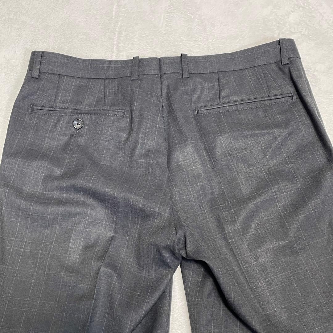 スーツセレクト グアベロ 社製 フランネル スーツ セットアップAB5 チェック