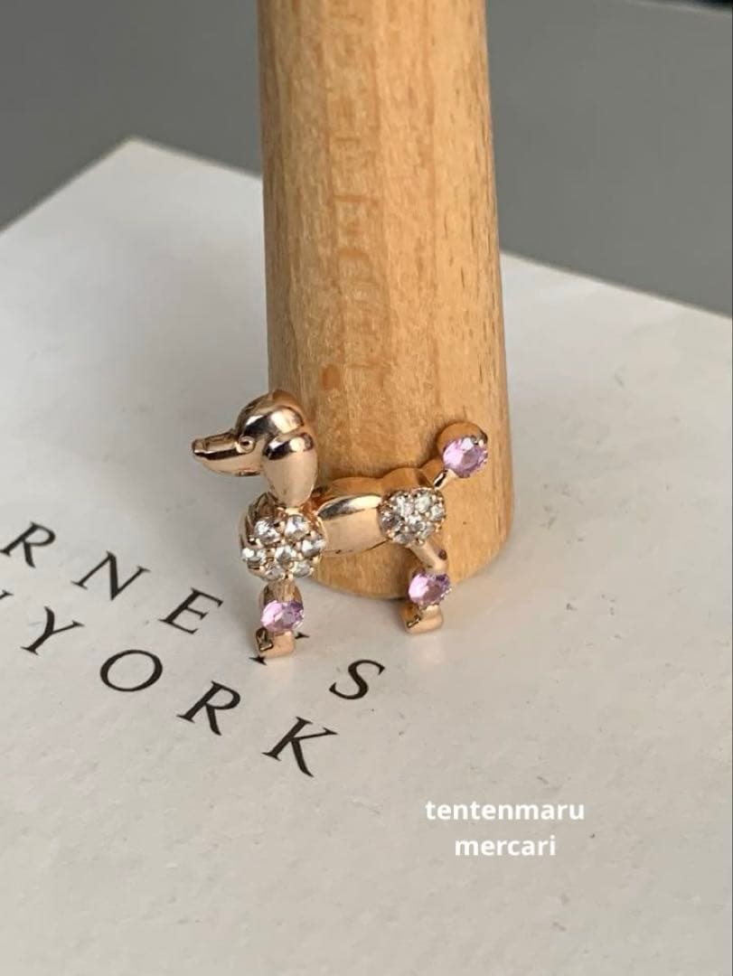 K10 ☆プードルモチーフペンダントトップ ☆ ピンクゴールド