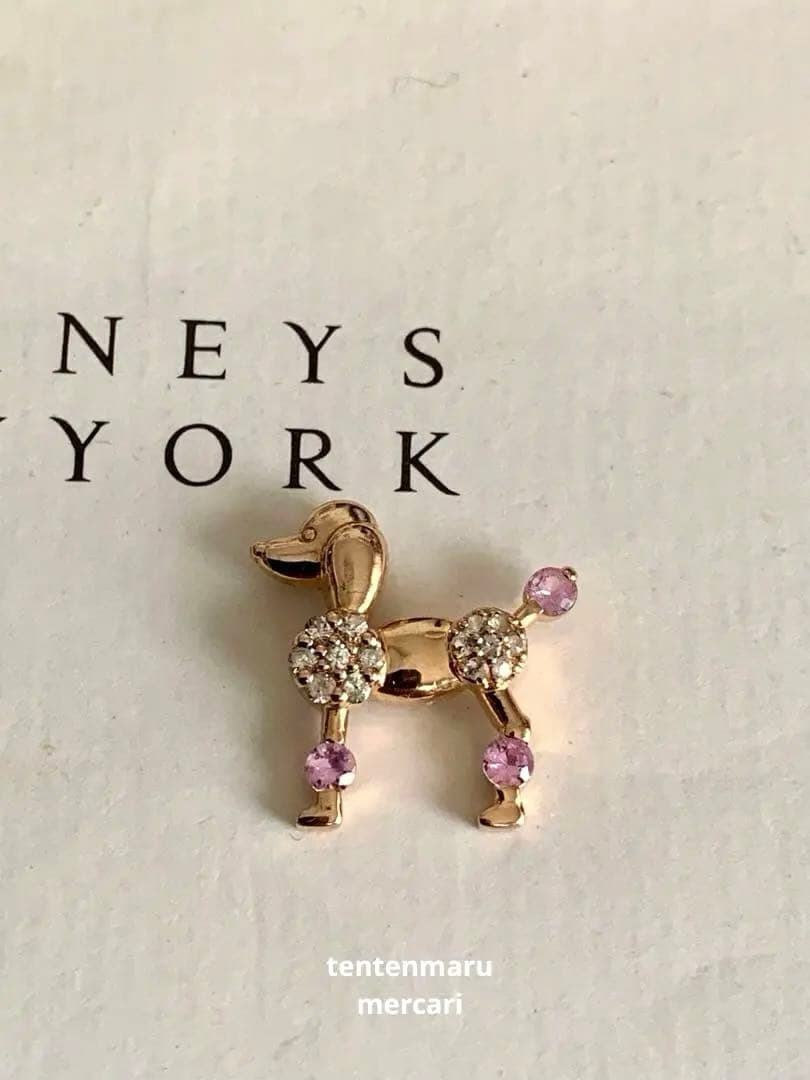 K10 ☆プードルモチーフペンダントトップ ☆ ピンクゴールド