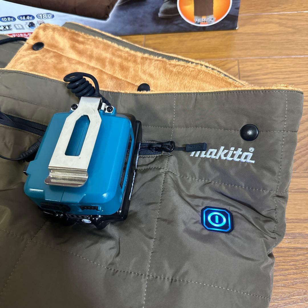 マキタ　充電式暖房ひざ掛け cb200dbn バッテリーホルダ付き