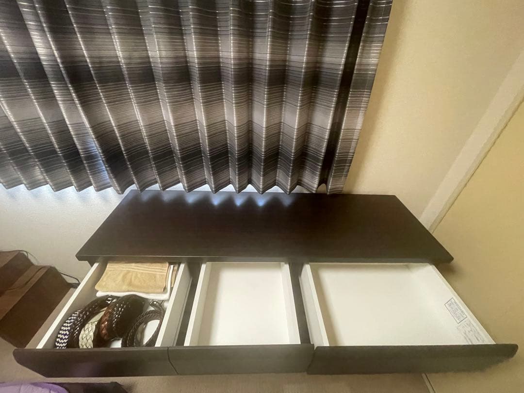 ダークブラウン 9引き出し チェスト