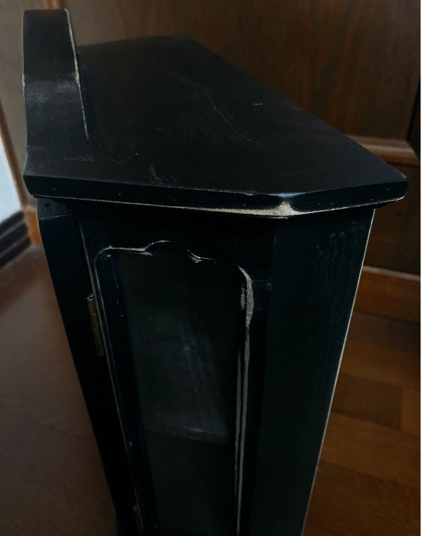 I*z様 サリュガラスキャビネット　ブラックアンティーク　コレクションケース　ハ