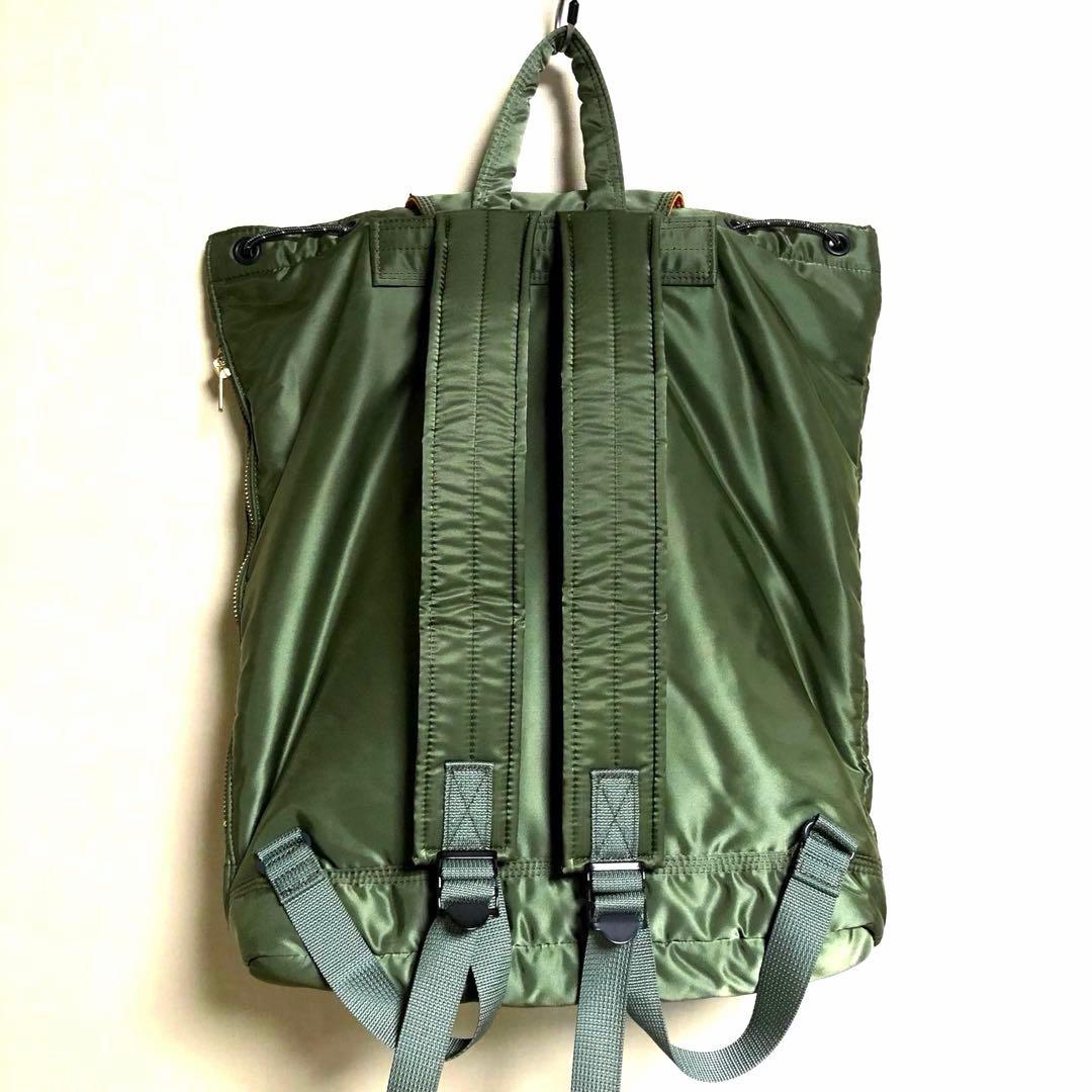 新品同様✨希少 ポーター タンカー リュック 大容量 A4可 セージ 吉田カバン