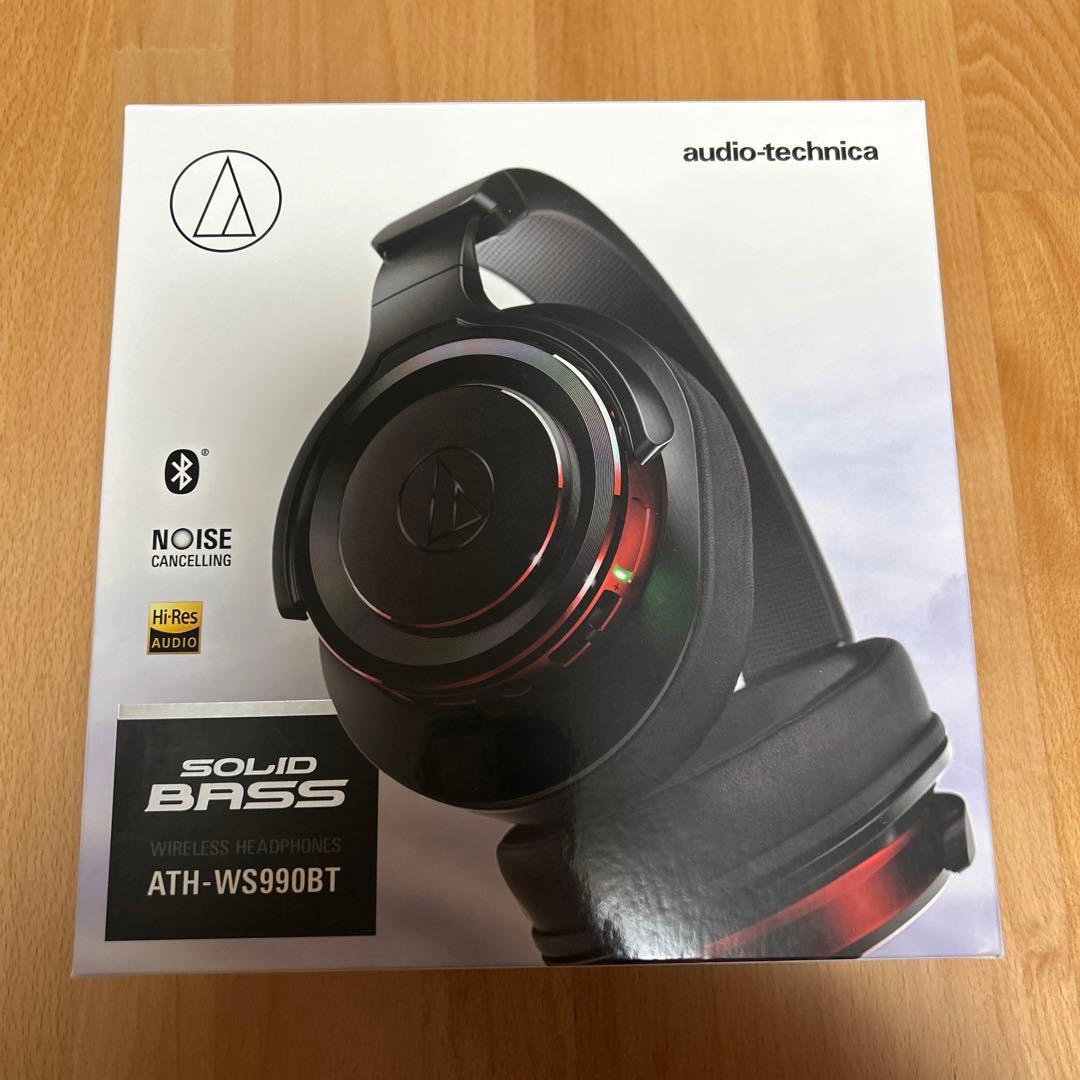 オーディオテクニカ　ATH-WS990BT ワイヤレスヘッドホン 赤☆美品