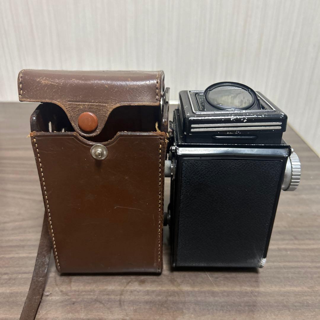 Lustre Flex 二眼レフカメラ レザーケース付き