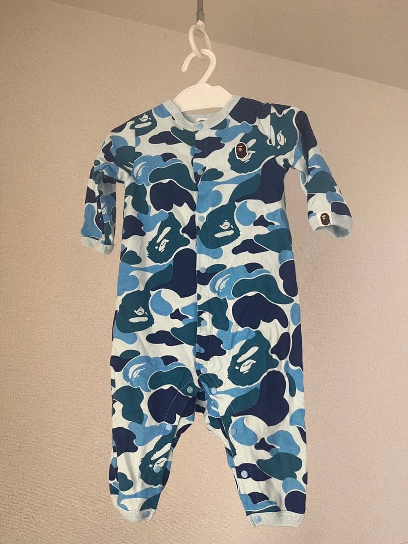 アベイシングエイプ カモフラージュ柄ロンパース 80cm