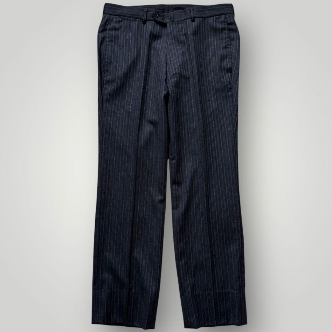 美品 TOMORROW LAND ロロピアーナ セットアップ スーツ チャコール