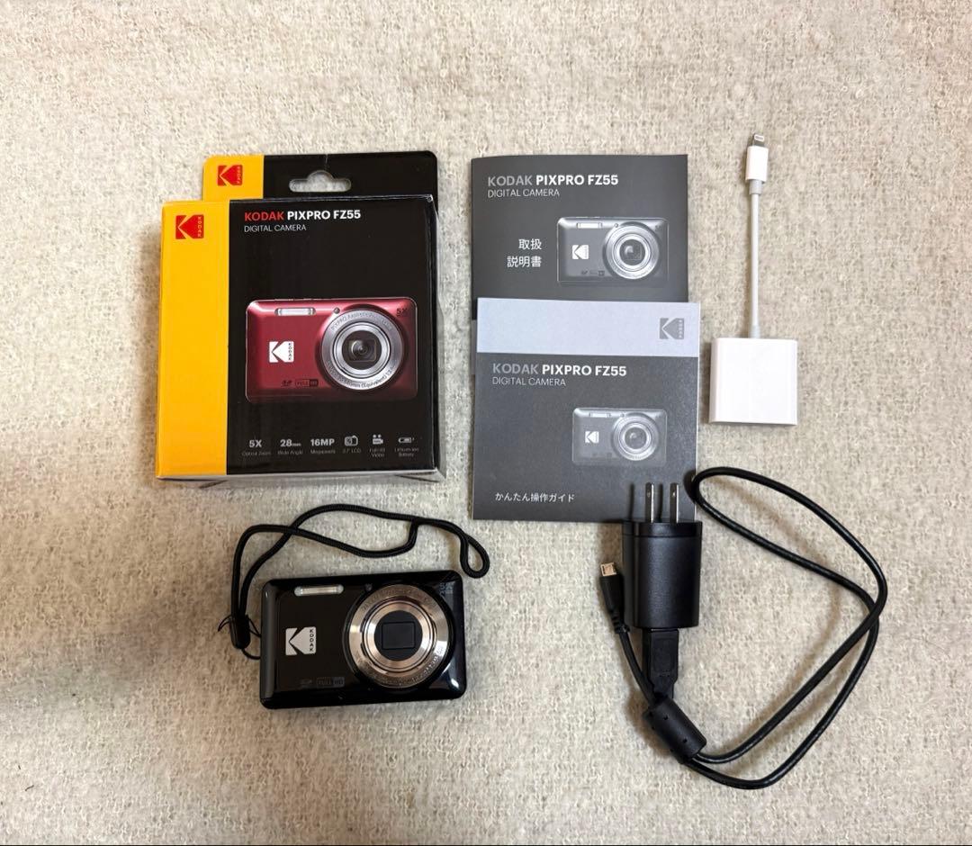 KODAK PIXPRO FZ55 デジタルカメラ ブラック