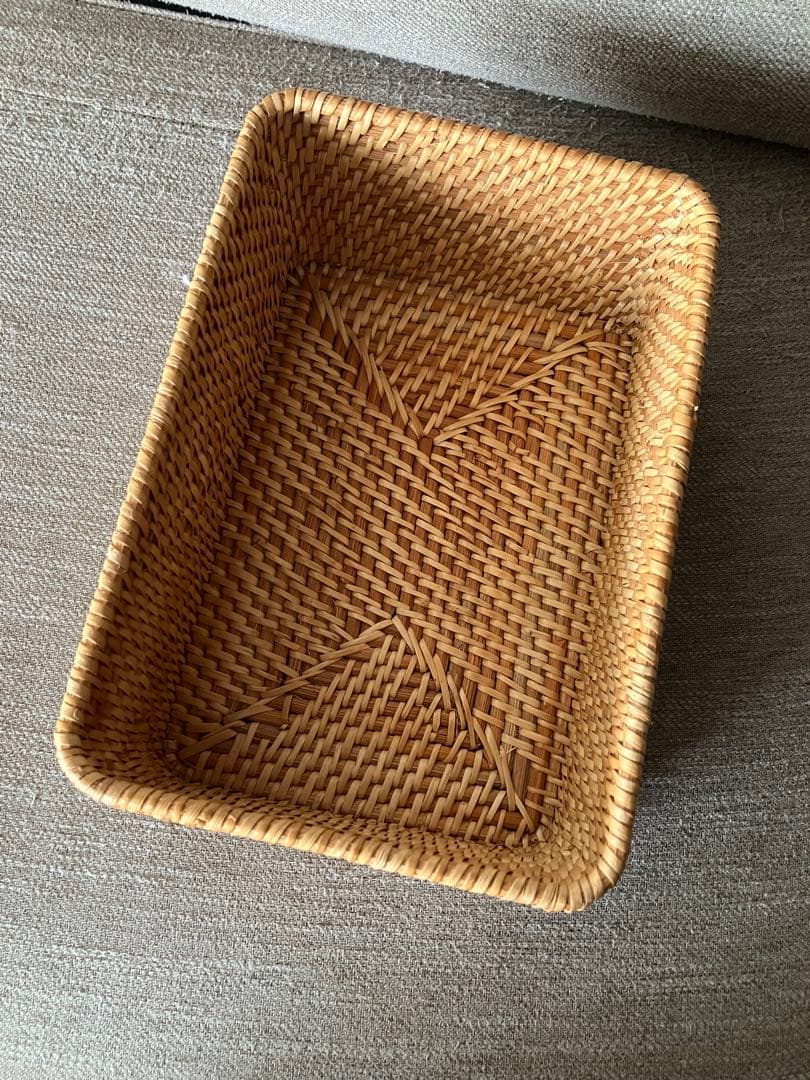 ラタンバスケット ラタン 籠 無印 無印良品 収納ボックス