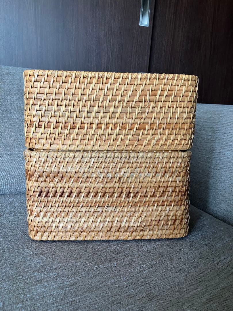 ラタンバスケット ラタン 籠 無印 無印良品 収納ボックス