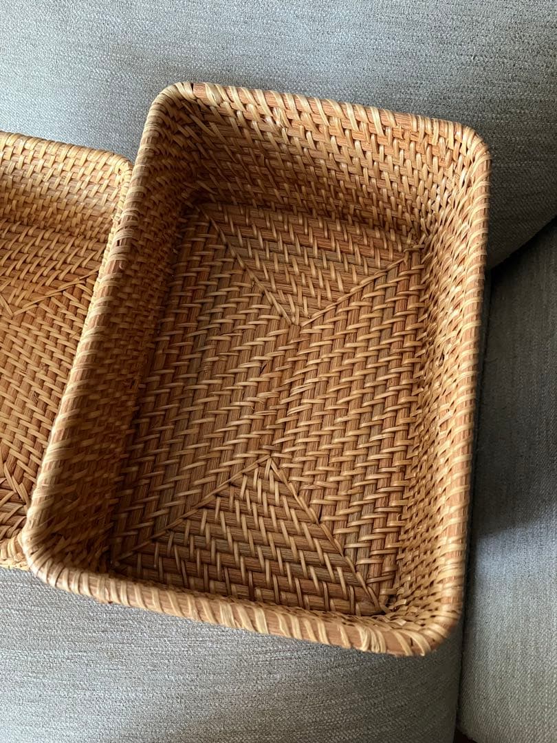 ラタンバスケット ラタン 籠 無印 無印良品 収納ボックス