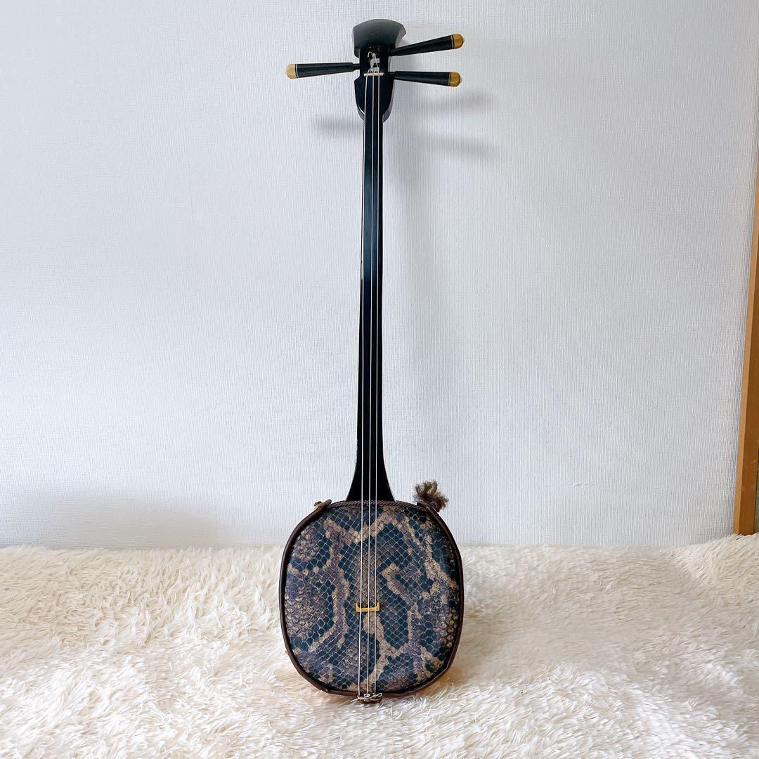 【動作品】沖縄三線 人工皮 初心者向け