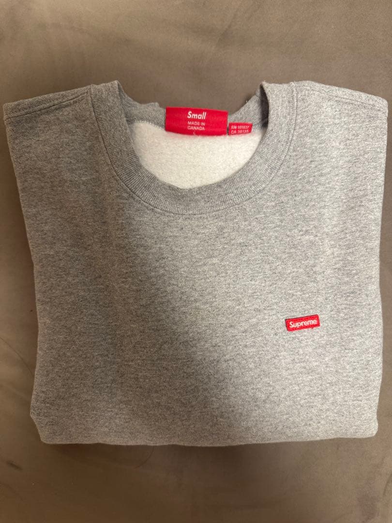 Supreme スモールボックスクルーネック グレー S 25AW