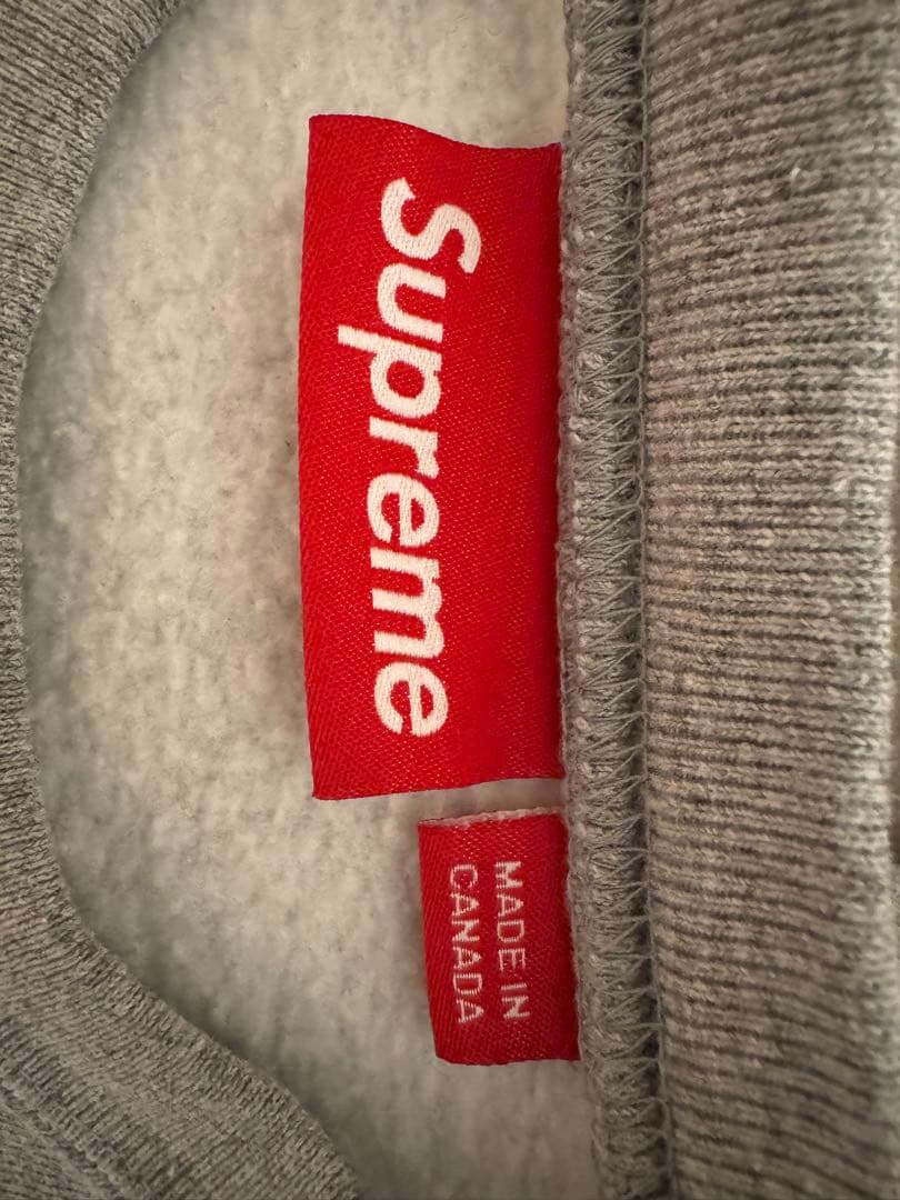 Supreme スモールボックスクルーネック グレー S 25AW