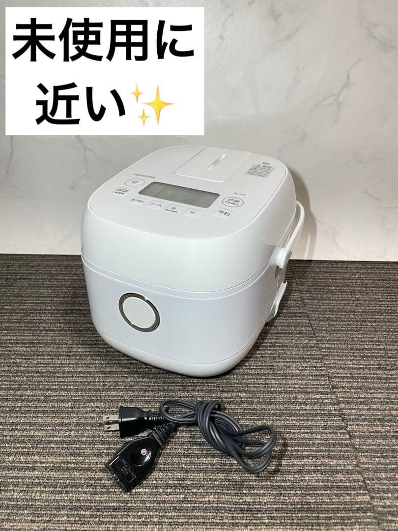 975 東芝 3合炊き IHジャー炊飯器 ホワイト 備長炭ダイヤモンド釜 高年式
