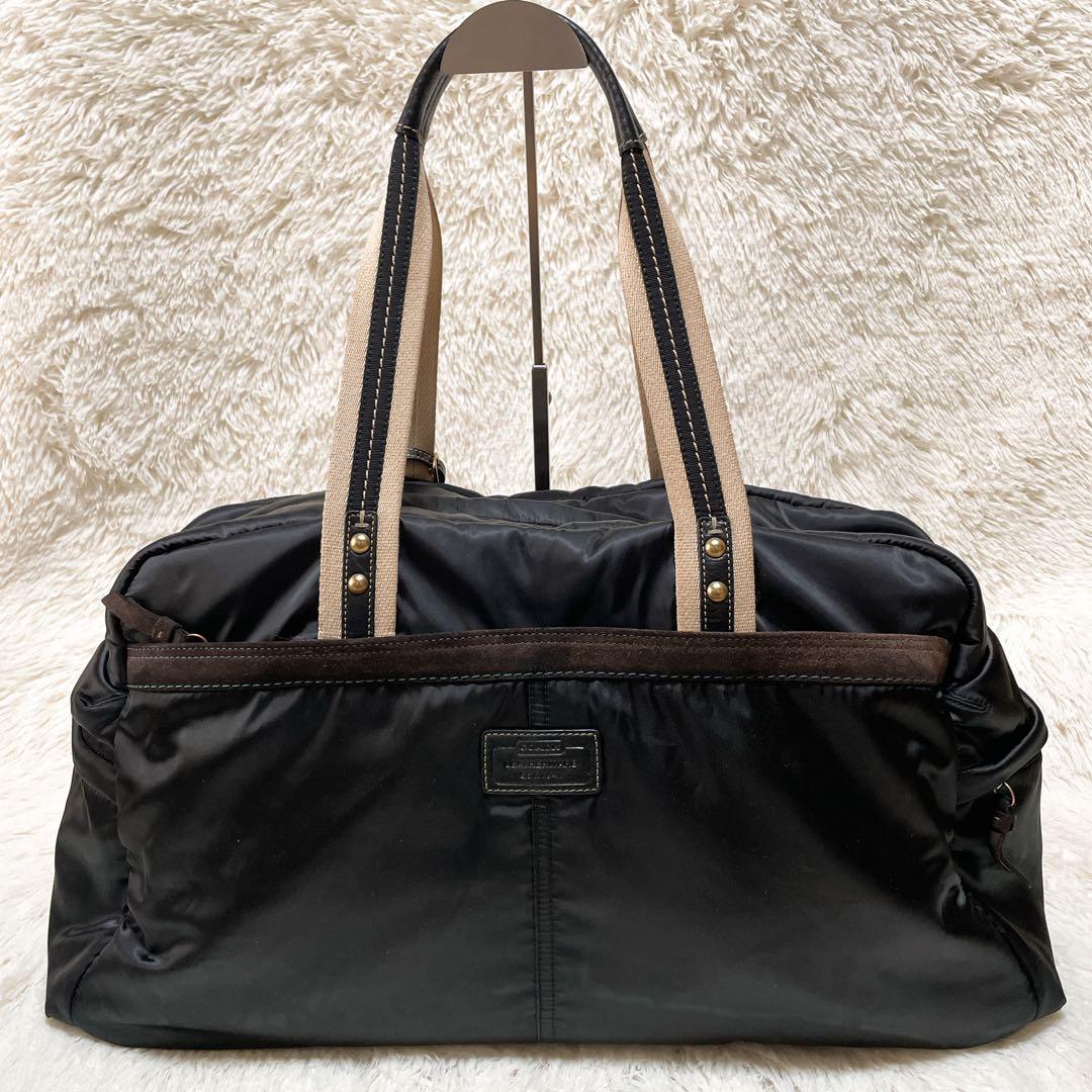 大容量 COACH コーチ ボストンバッグ 肩掛け ブラック B261