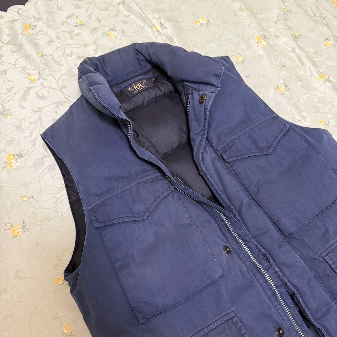入手困難 正規品 美品 名作RRL ダブルアールエル コットン ダウンベスト