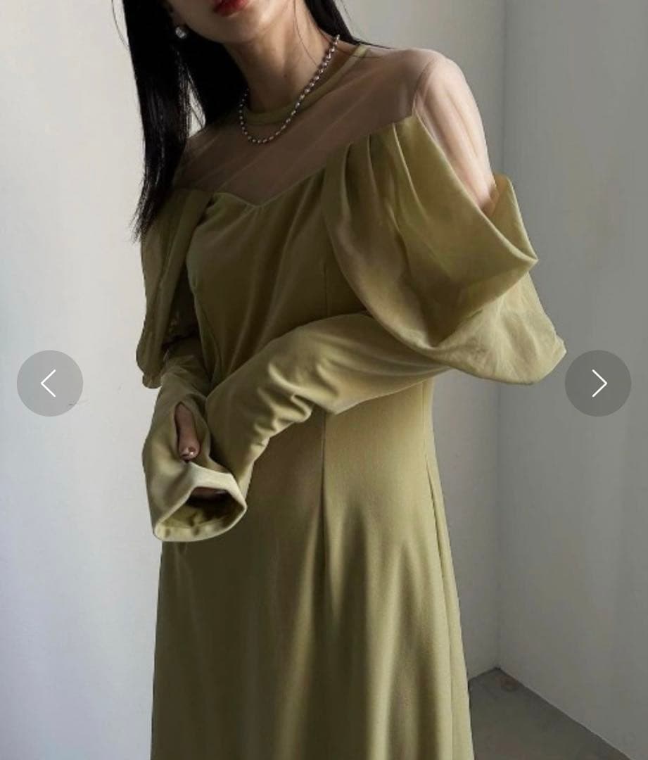 【最終値下げ・即購入可】ameri UNDVELOUROFF SHOULDERD