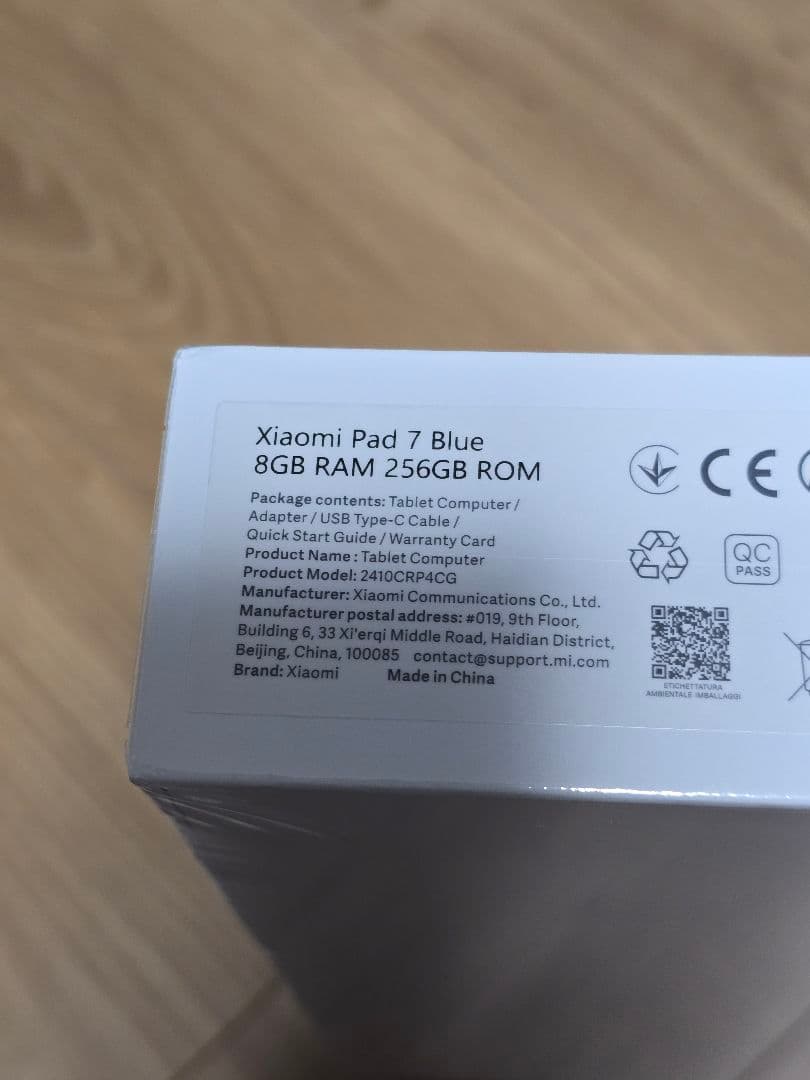 Androidタブレット本体 xiaomi pad 7 8GB/256GB