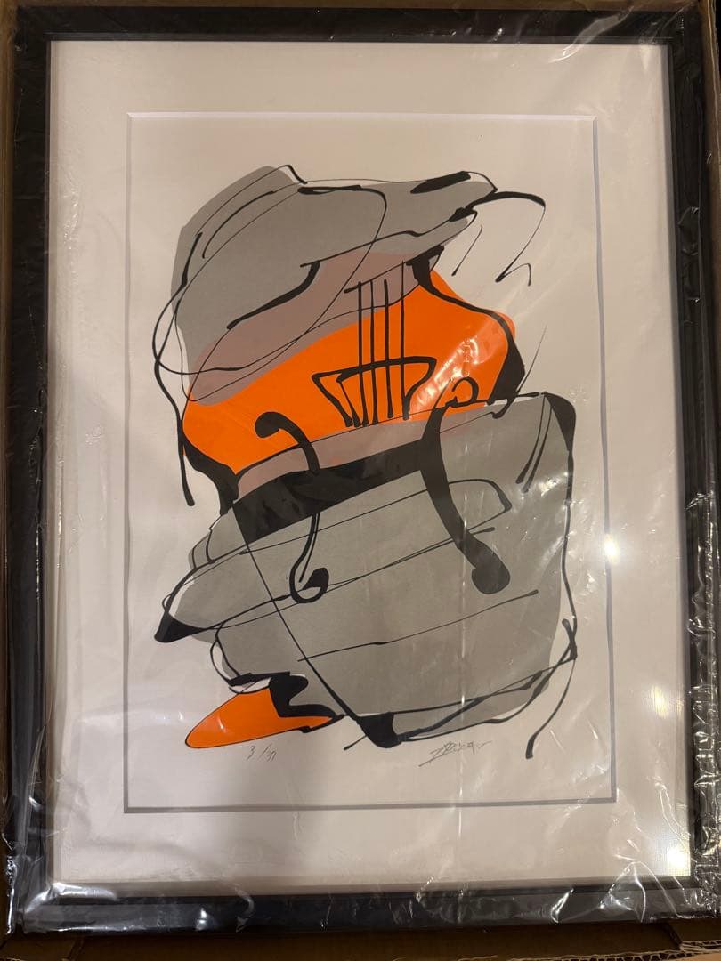 ナカミツキ　シルクスクリーン　Stroke Vc. アート