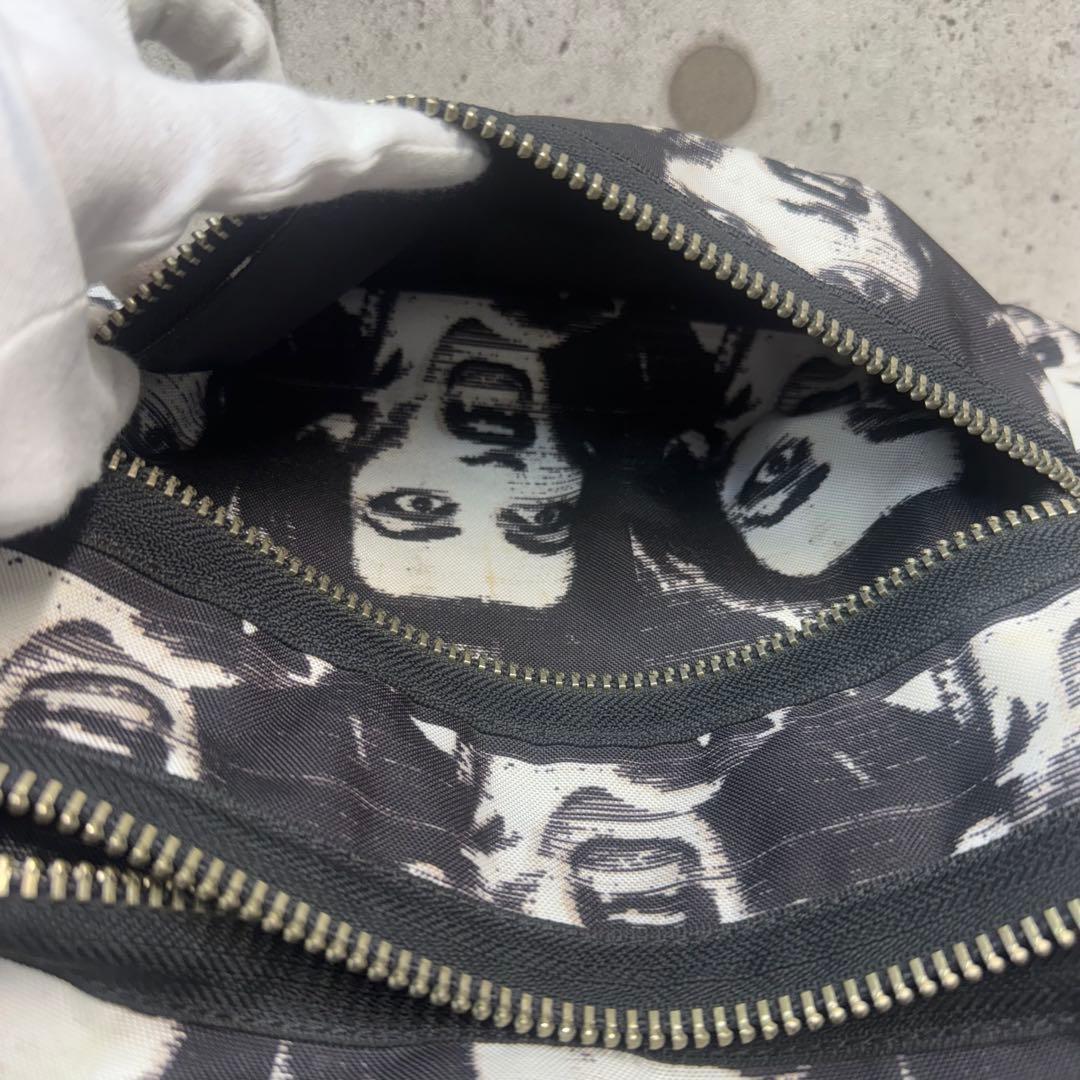 S*b様 マークジェイコブス マリアカラスプリント バックパックホワイト×ブラッ