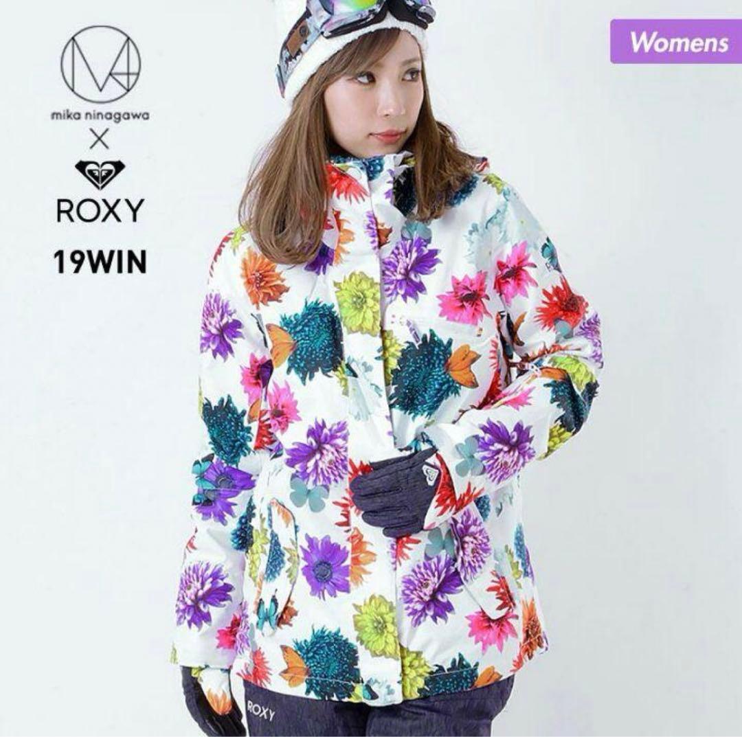 【ROXY 】花柄 蜷川実花コラボ スノーボードウェア上下セット
