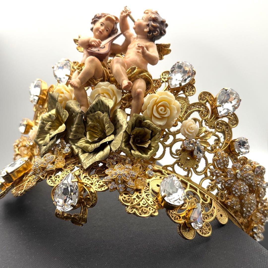 ✨希少✨Dolce&Gabbana カチューシャ ティアラ 天使 フラワー