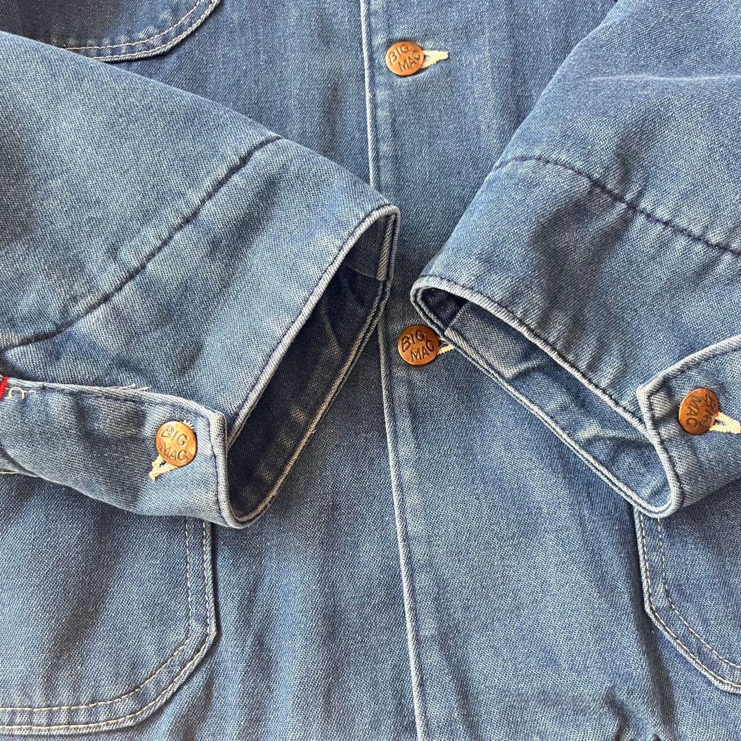 【最終価格】BIG MAC ビッグマック デニム カバーオール 襟コーデュロイ