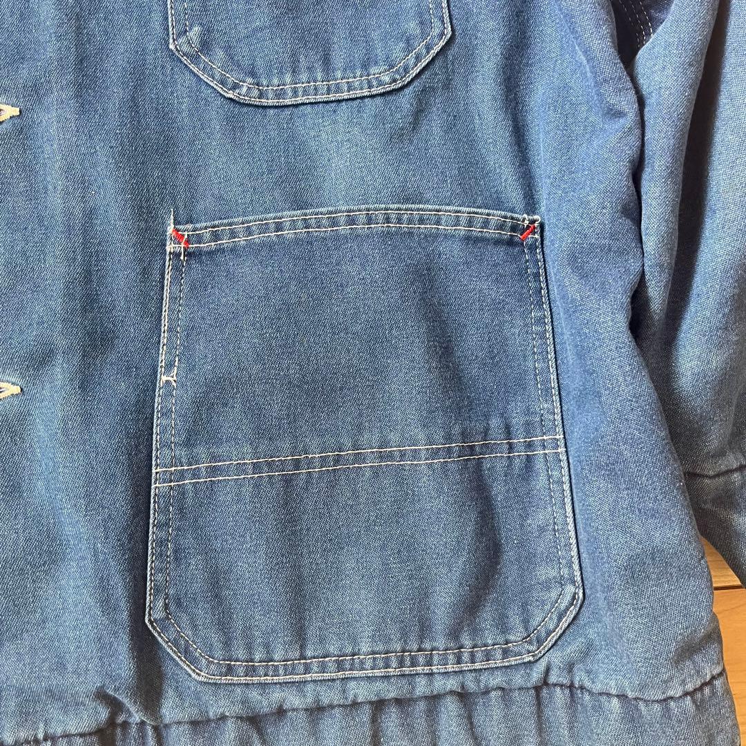 【最終価格】BIG MAC ビッグマック デニム カバーオール 襟コーデュロイ