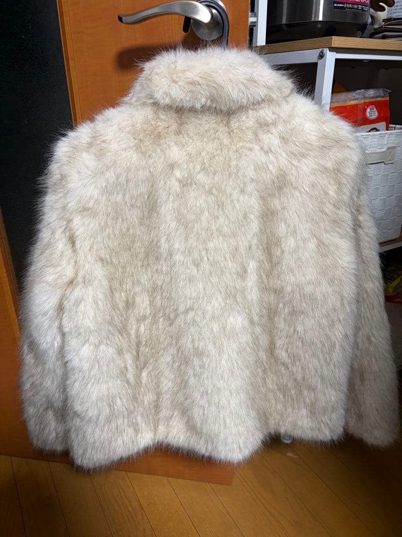 emmy ボリュームファータッチカラーコート ベージュ