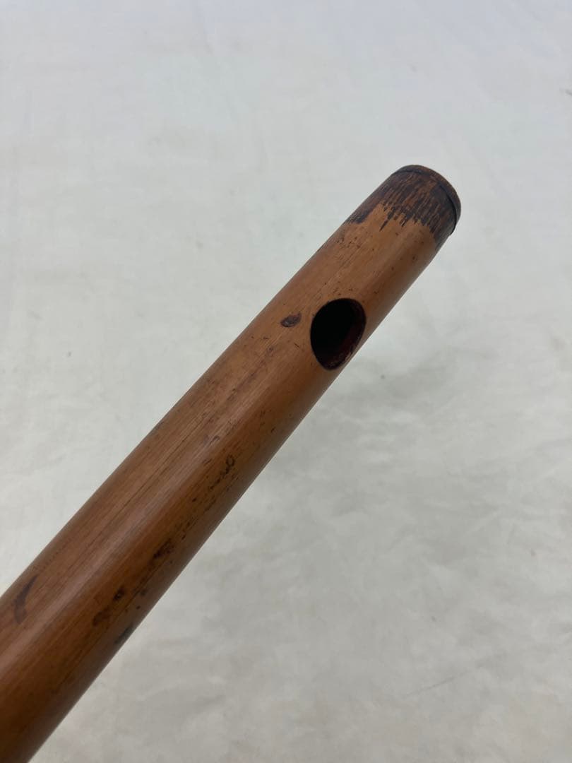 古い龍笛 能管 横笛 和楽器 管楽器 日本舞踊 歌舞伎 祭り 篠笛　骨董